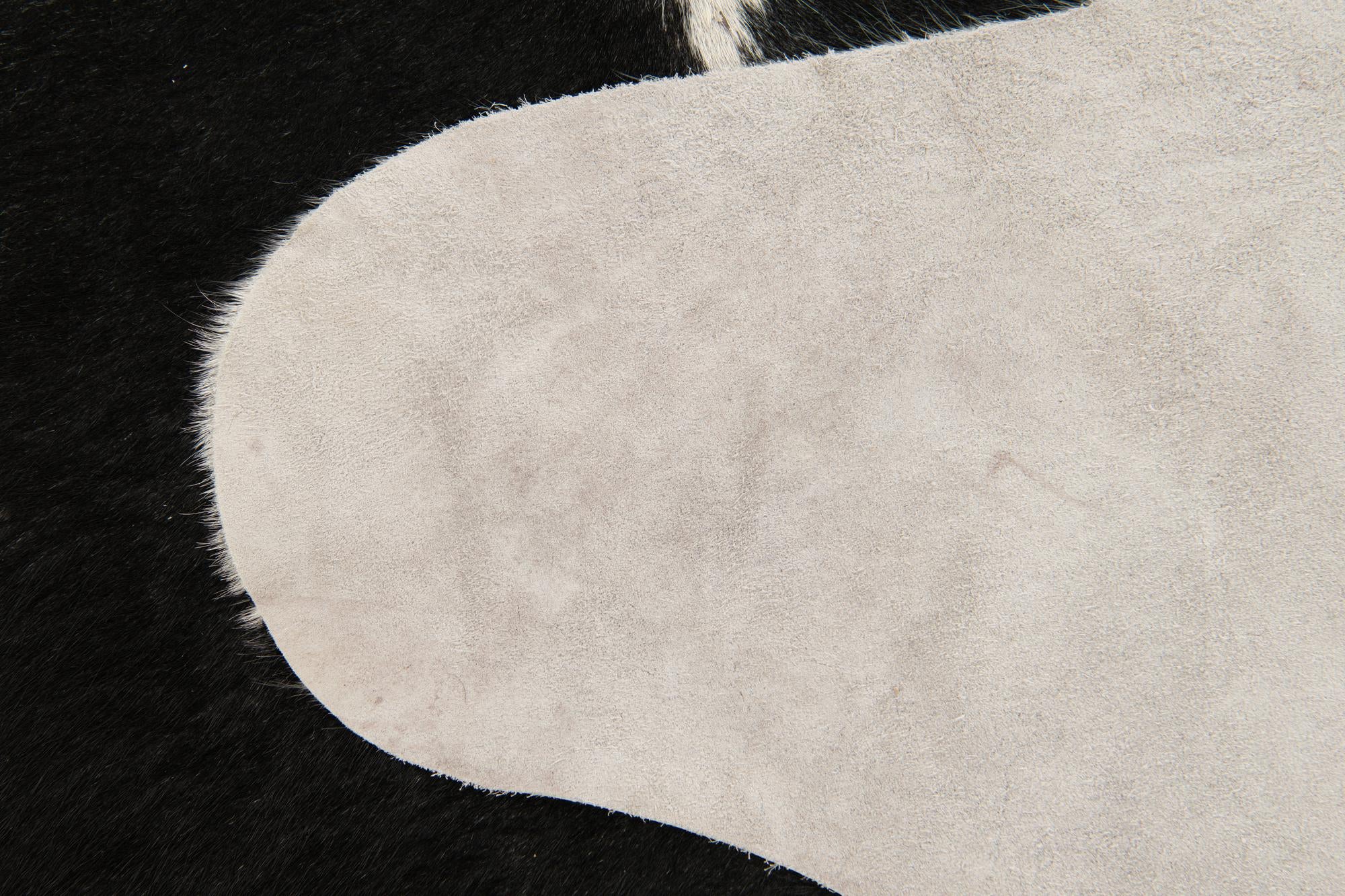 6' 2 x 6' 6 Cowhide Leather Square Rug
