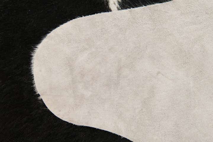 6' 2 x 6' 6 Cowhide Leather Square Rug
