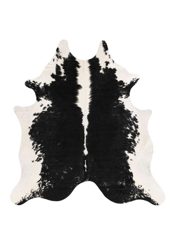 6' 2 x 6' 6 Cowhide Leather Square Rug