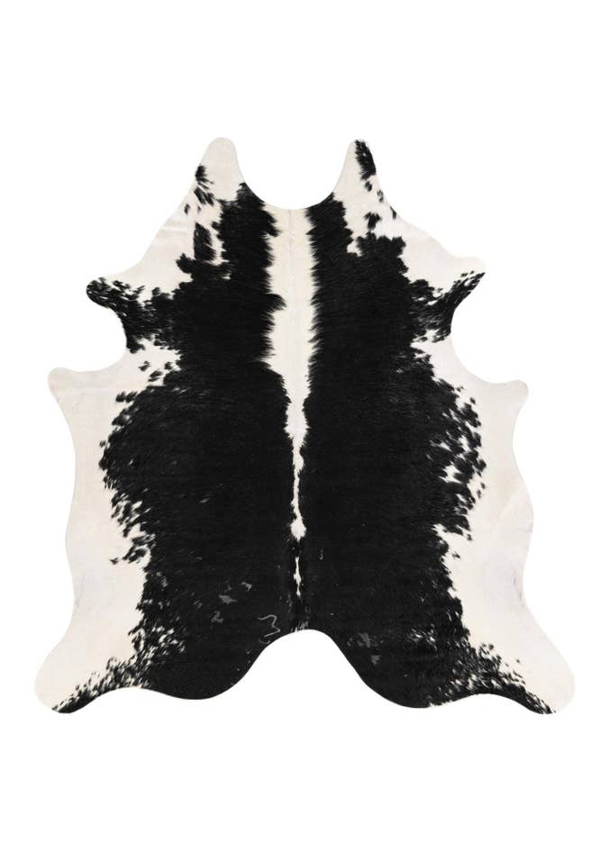 Detail image of 6' 2 x 6' 6 Cowhide Leather Square Rug