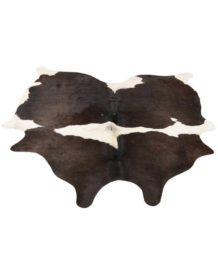 Detail image of 5' x 5' 2 Cowhide Leather Square Rug