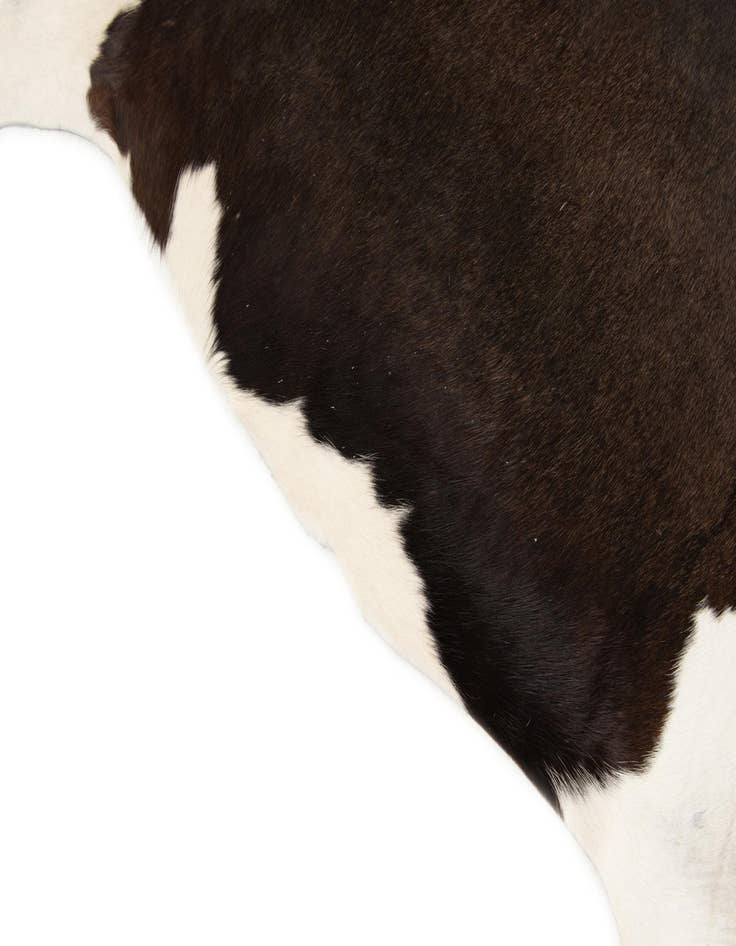 Detail image of 5' x 5' 2 Cowhide Leather Square Rug