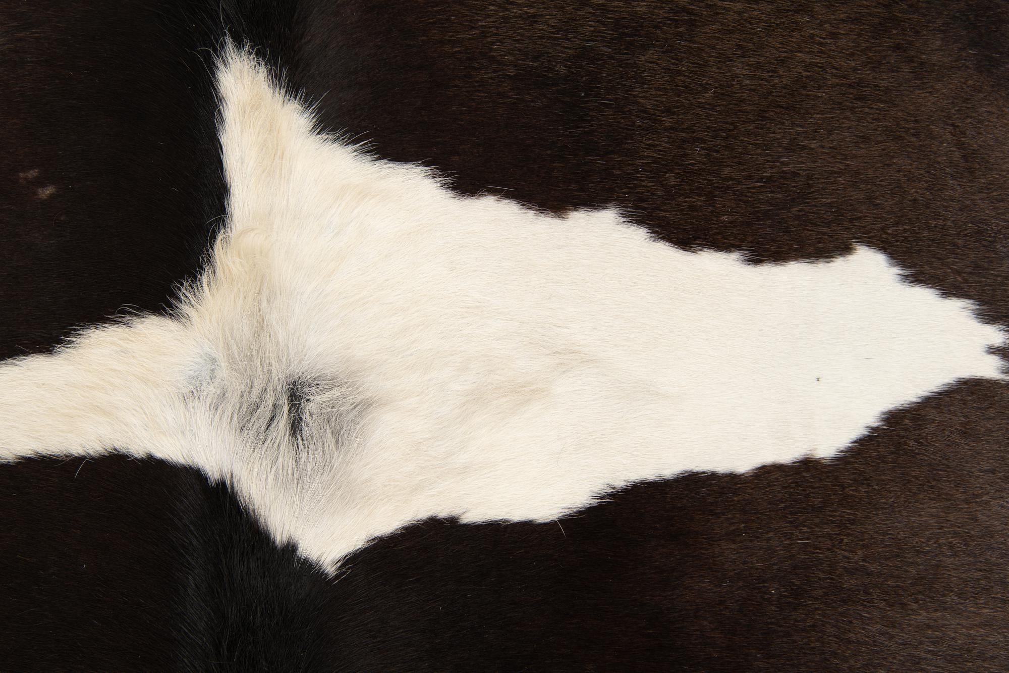 5' x 5' 2 Cowhide Leather Square Rug