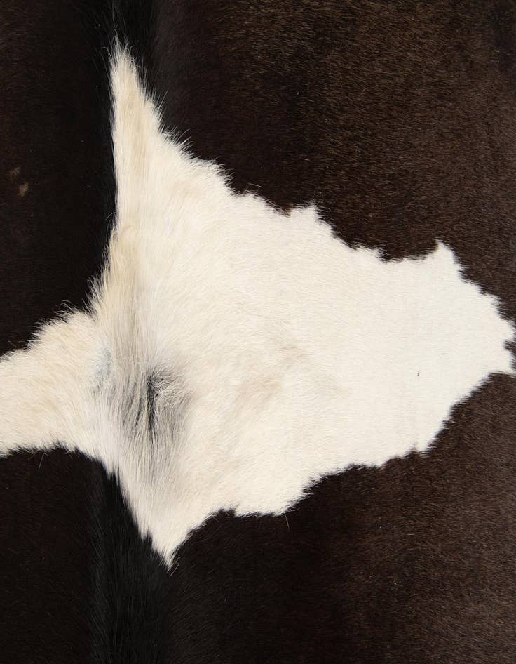 Detail image of 5' x 5' 2 Cowhide Leather Square Rug