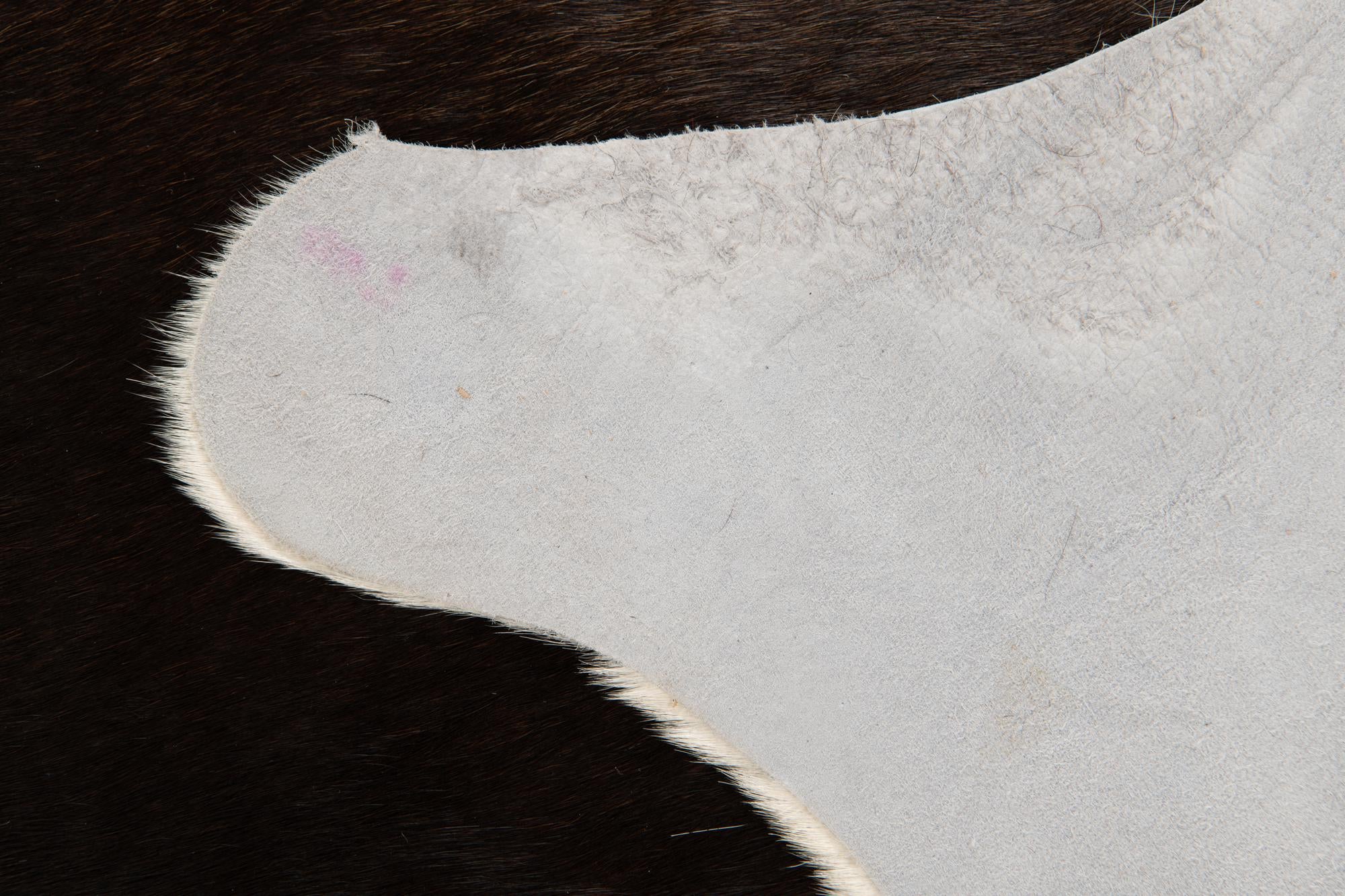 5' x 5' 2 Cowhide Leather Square Rug