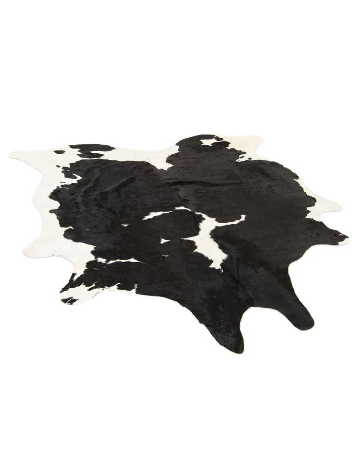 Detail image of 6' 2 x 6' 8 Cowhide Leather Square Rug