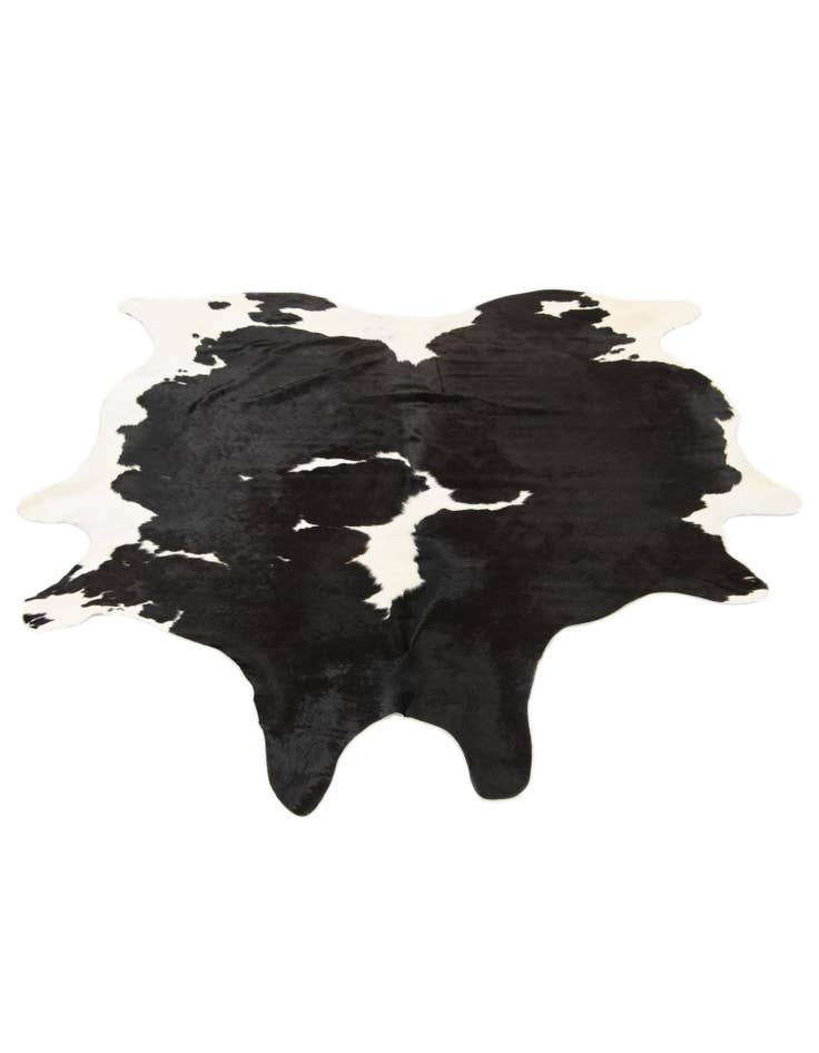 Detail image of 6' 2 x 6' 8 Cowhide Leather Square Rug