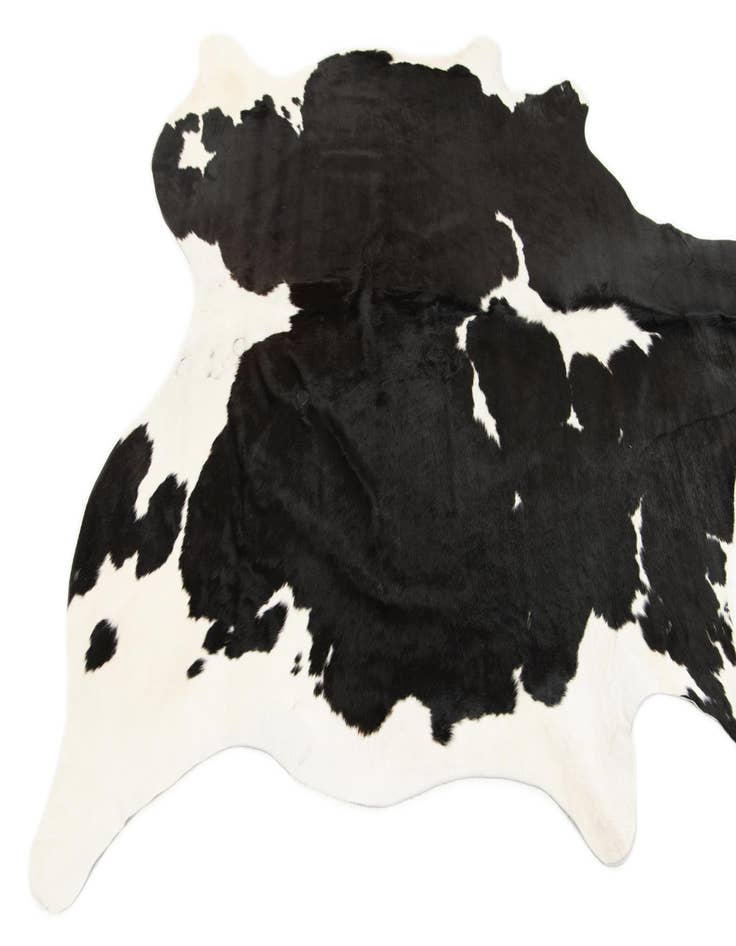 Detail image of 6' 2 x 6' 8 Cowhide Leather Square Rug
