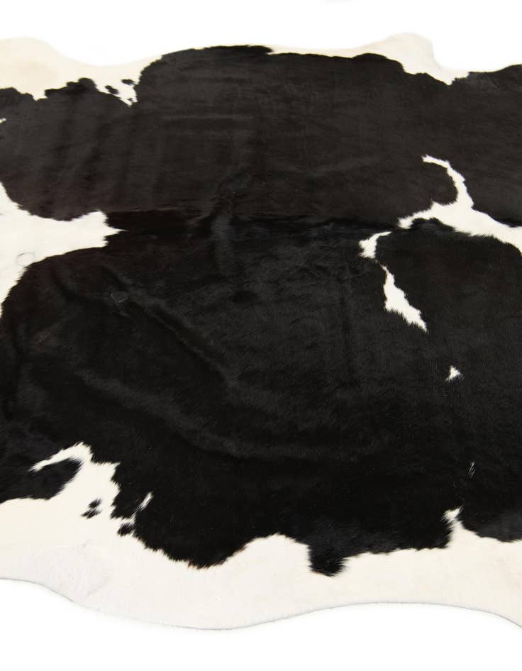Detail image of 6' 2 x 6' 8 Cowhide Leather Square Rug