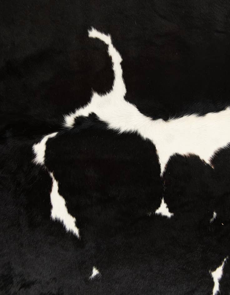 Detail image of 6' 2 x 6' 8 Cowhide Leather Square Rug