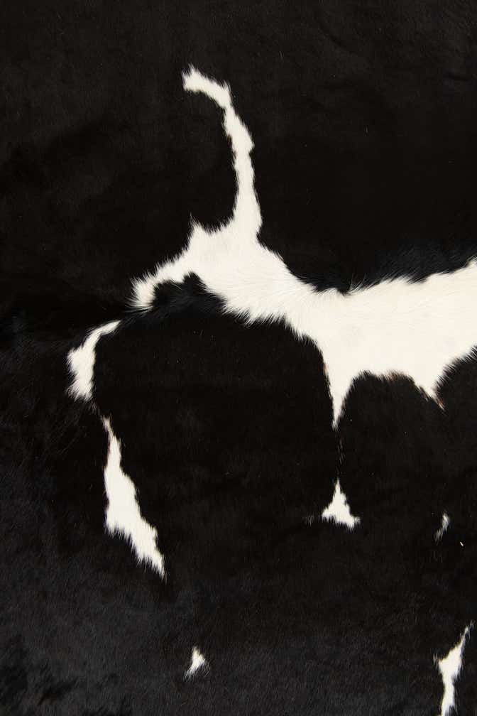 6' 2 x 6' 8 Cowhide Leather Square Rug