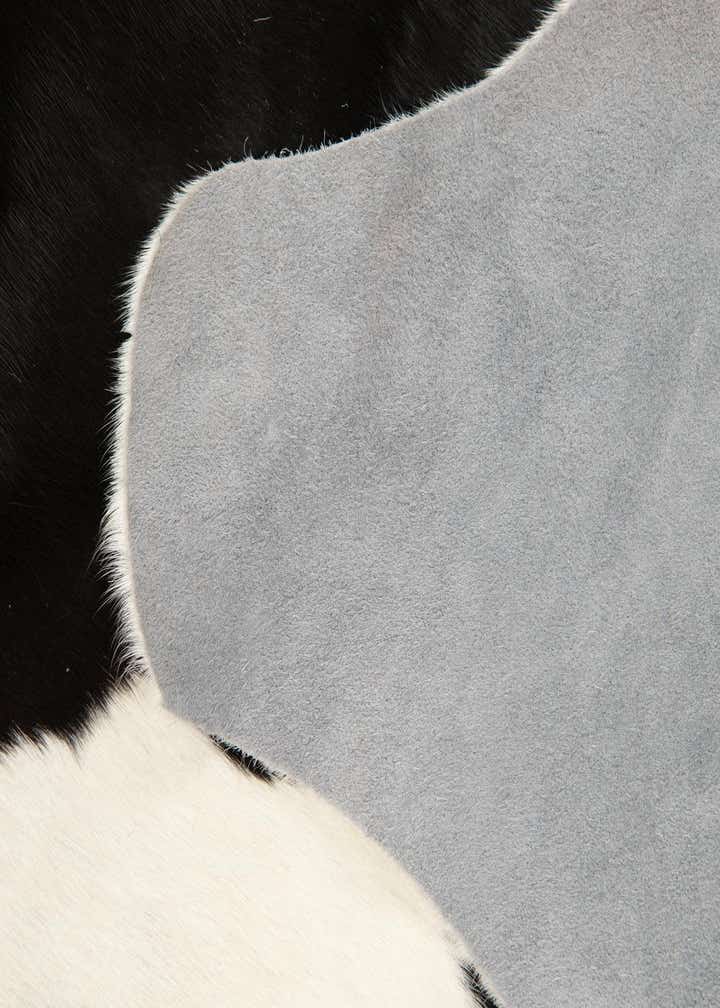 6' 2 x 6' 8 Cowhide Leather Square Rug