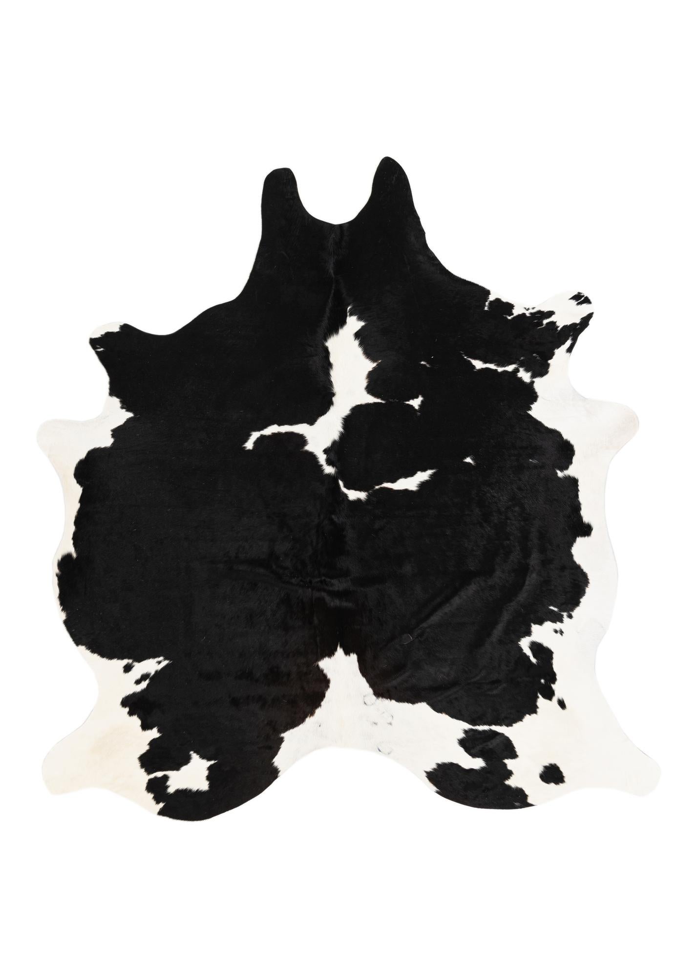 6' 2 x 6' 8 Cowhide Leather Square Rug