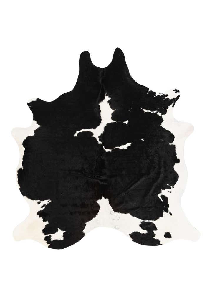 6' 2 x 6' 8 Cowhide Leather Square Rug