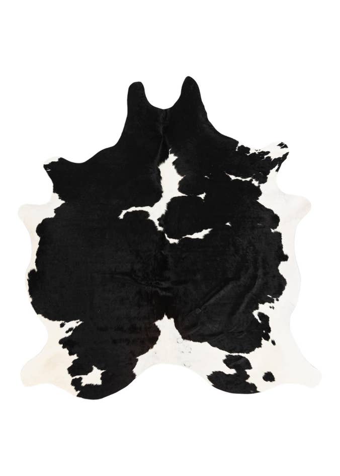 Detail image of 6' 2 x 6' 8 Cowhide Leather Square Rug