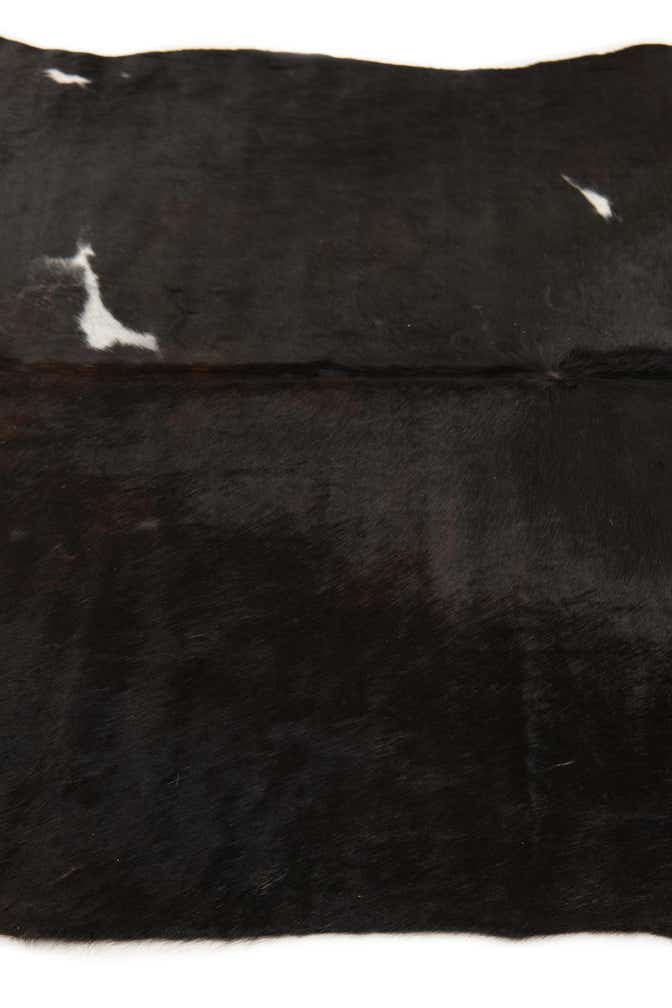 4' 8 x 5' 1 Cowhide Leather Square Rug