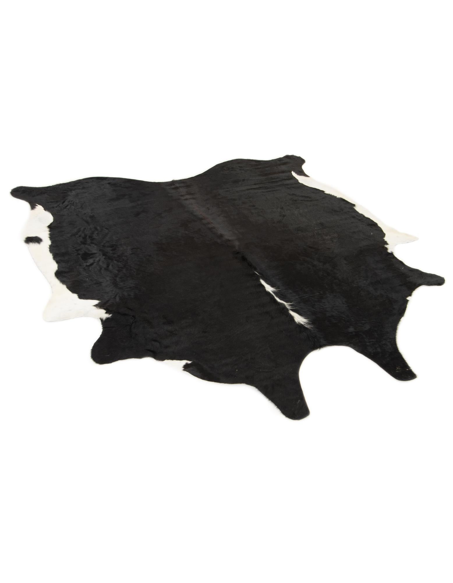 6' 8 x 7' Cowhide Leather Square Rug