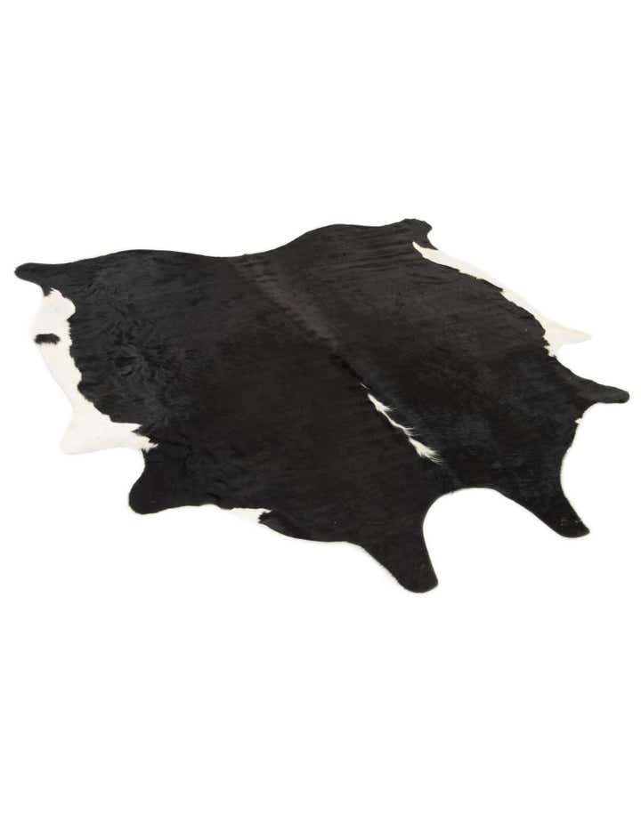 6' 8 x 7' Cowhide Leather Square Rug