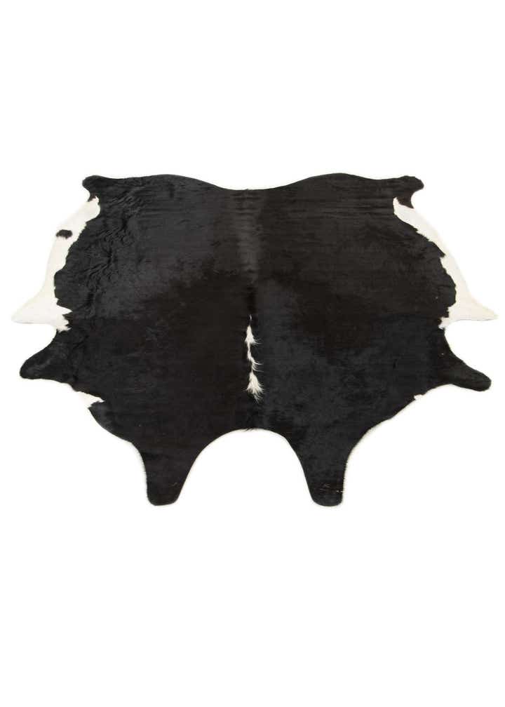 6' 8 x 7' Cowhide Leather Square Rug