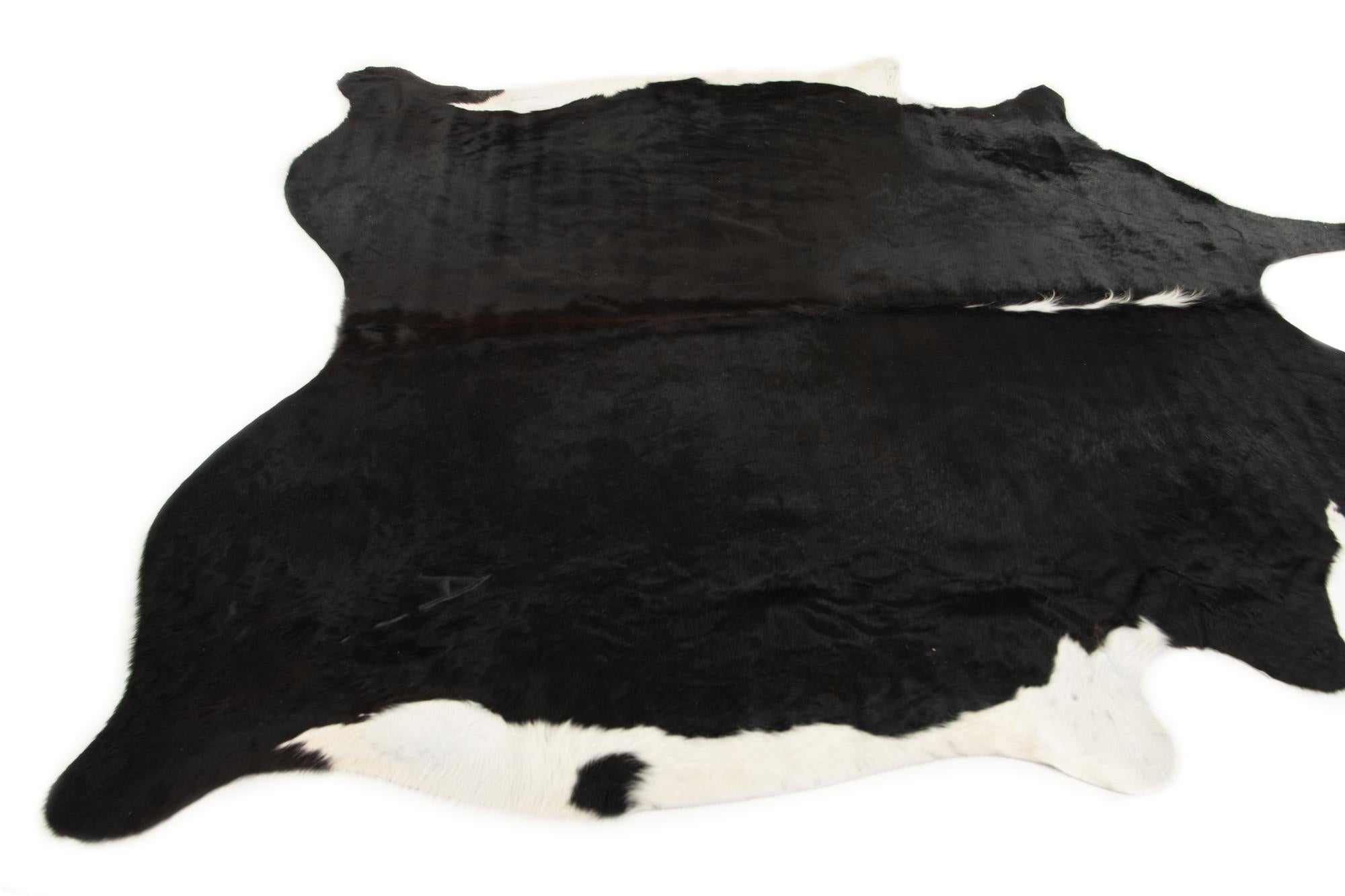 6' 8 x 7' Cowhide Leather Square Rug