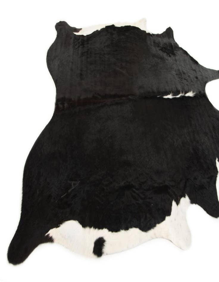 Detail image of 6' 8 x 7' Cowhide Leather Square Rug