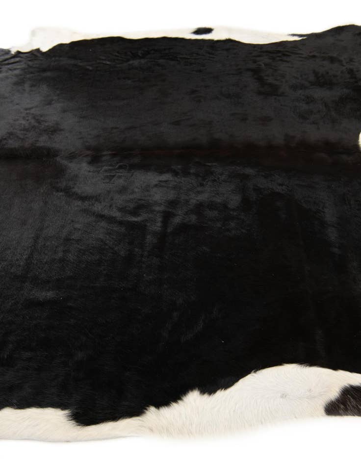 Detail image of 6' 8 x 7' Cowhide Leather Square Rug