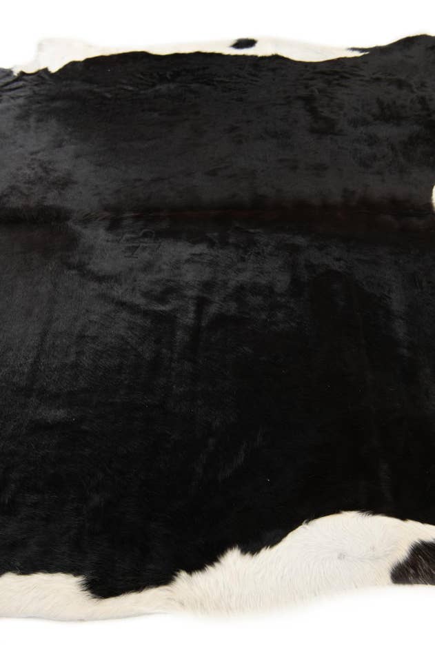Detail image of 6' 8 x 7' Cowhide Leather Square Rug