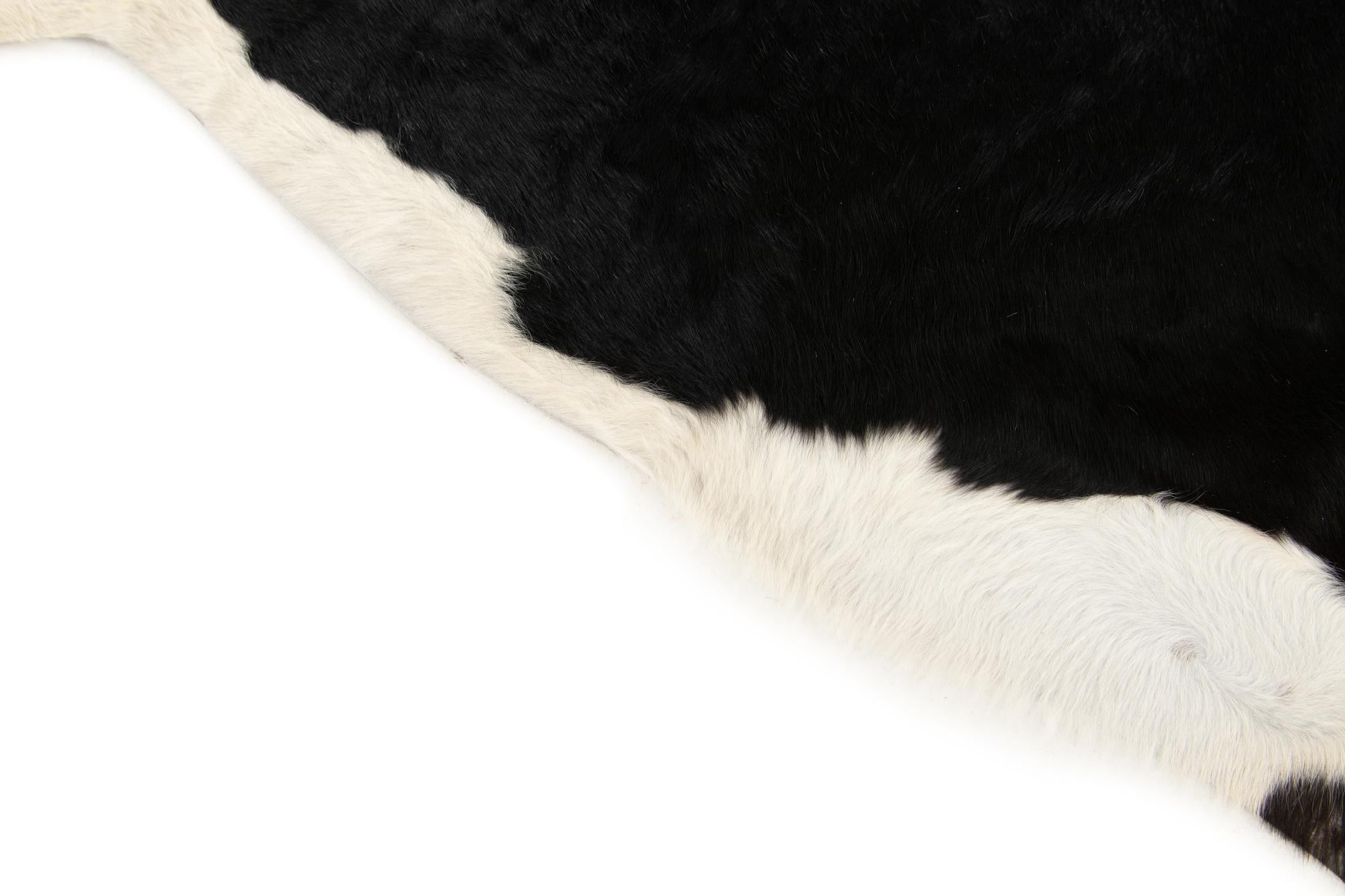 6' 8 x 7' Cowhide Leather Square Rug