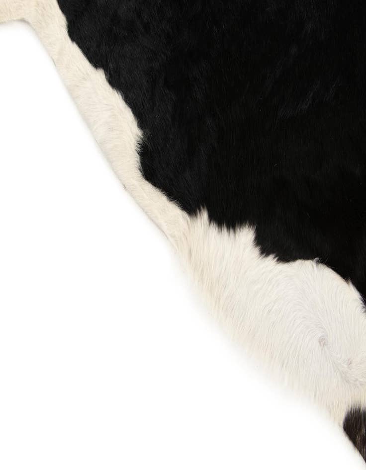 Detail image of 6' 8 x 7' Cowhide Leather Square Rug