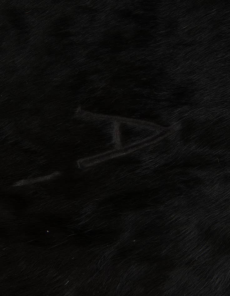 Detail image of 6' 8 x 7' Cowhide Leather Square Rug