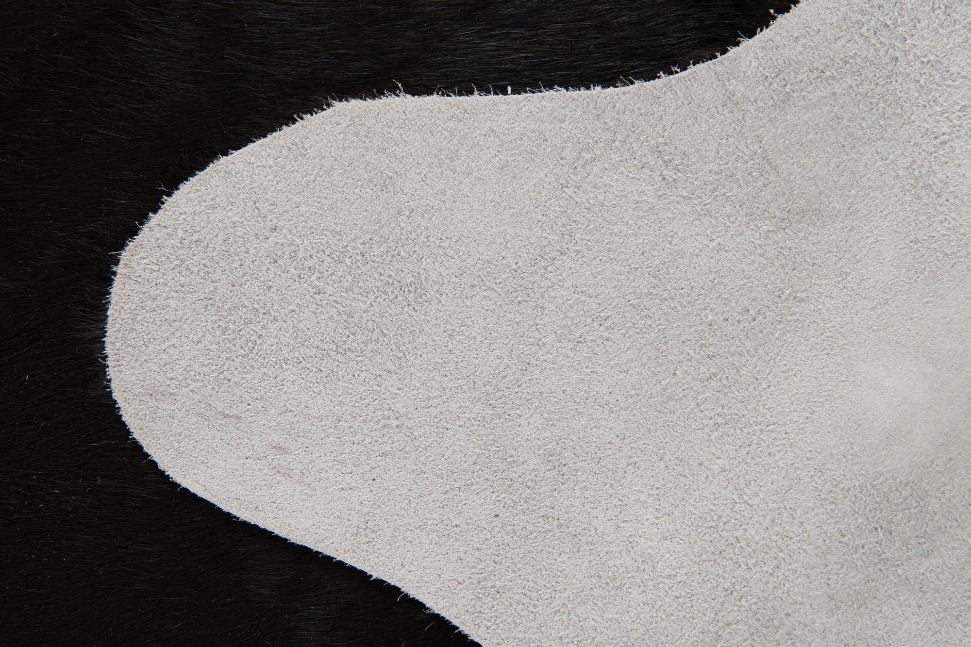 6' 8 x 7' Cowhide Leather Square Rug
