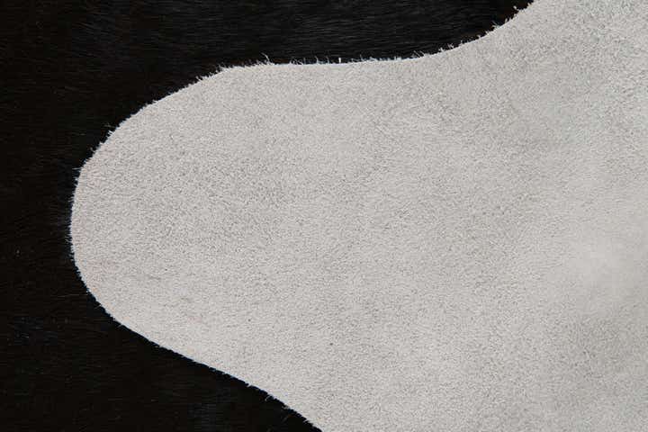 6' 8 x 7' Cowhide Leather Square Rug