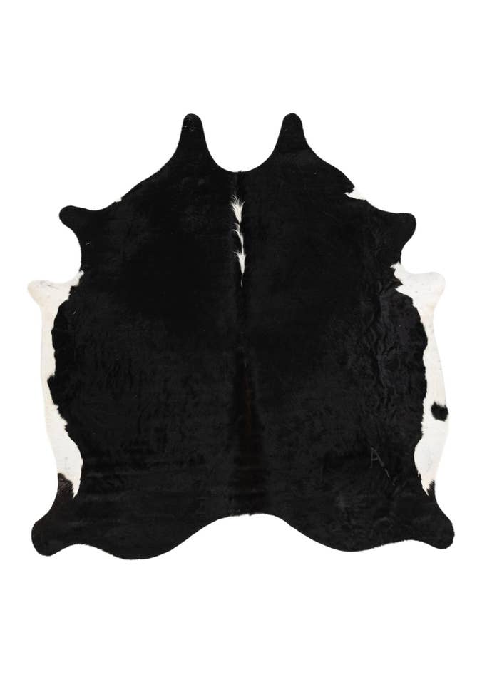 Detail image of 6' 8 x 7' Cowhide Leather Square Rug