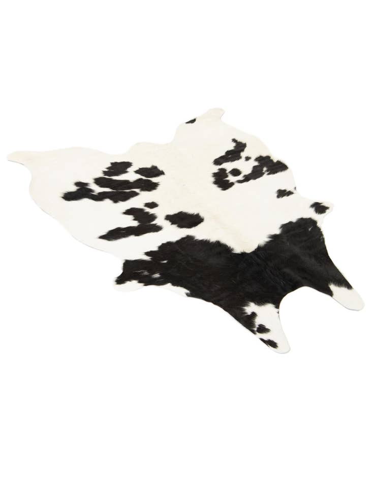 Detail image of 4' 11 x 5' 7 Cowhide Leather Square Rug