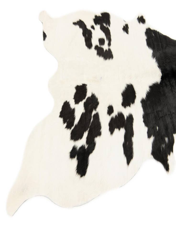 Detail image of 4' 11 x 5' 7 Cowhide Leather Square Rug