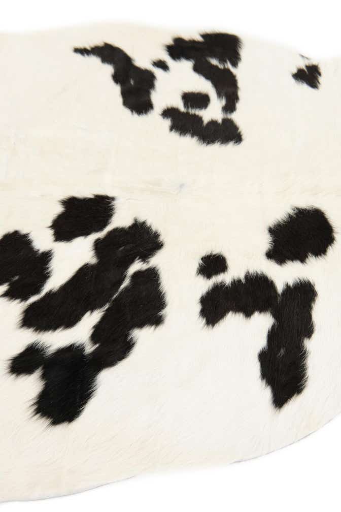 4' 11 x 5' 7 Cowhide Leather Square Rug