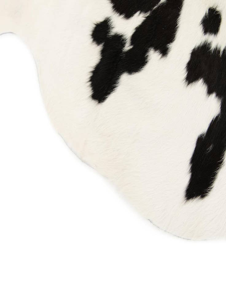 Detail image of 4' 11 x 5' 7 Cowhide Leather Square Rug