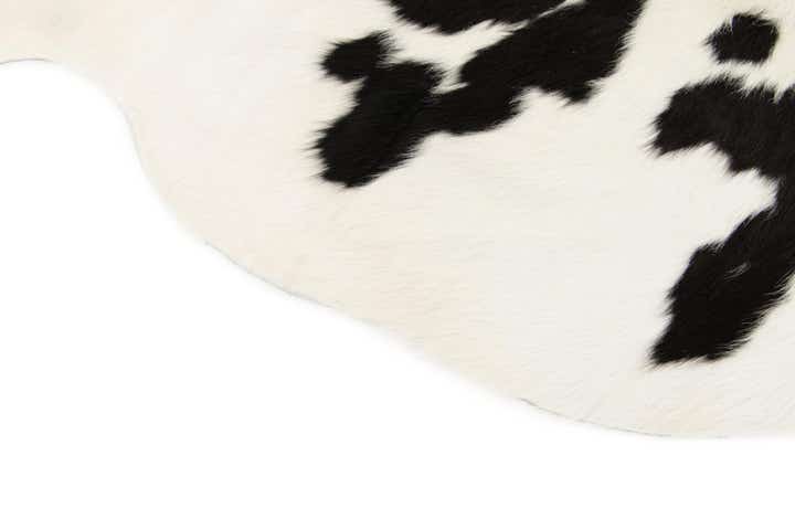 4' 11 x 5' 7 Cowhide Leather Square Rug