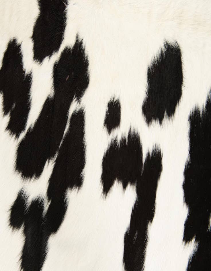 Detail image of 4' 11 x 5' 7 Cowhide Leather Square Rug