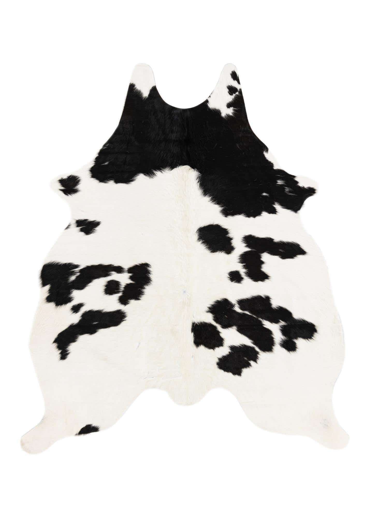 4' 11 x 5' 7 Cowhide Leather Square Rug