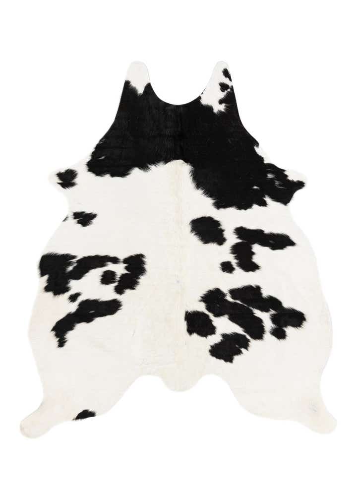 4' 11 x 5' 7 Cowhide Leather Square Rug