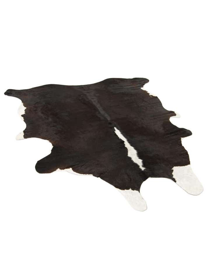 5' 10 x 6' 6 Cowhide Leather Square Rug