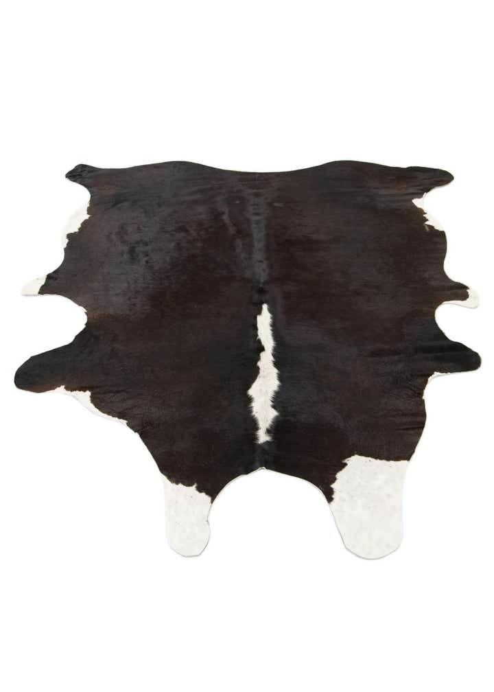 5' 10 x 6' 6 Cowhide Leather Square Rug