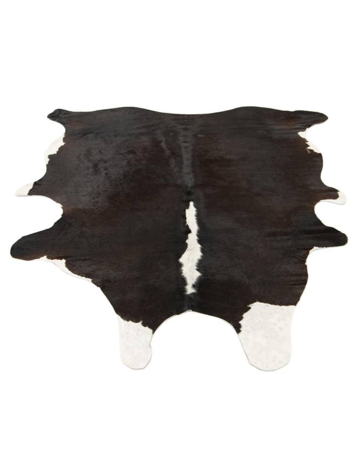 Detail image of 5' 10 x 6' 6 Cowhide Leather Square Rug