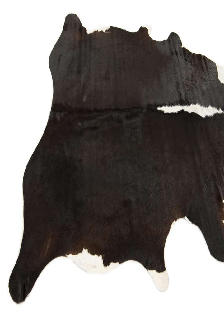 5' 10 x 6' 6 Cowhide Leather Square Rug