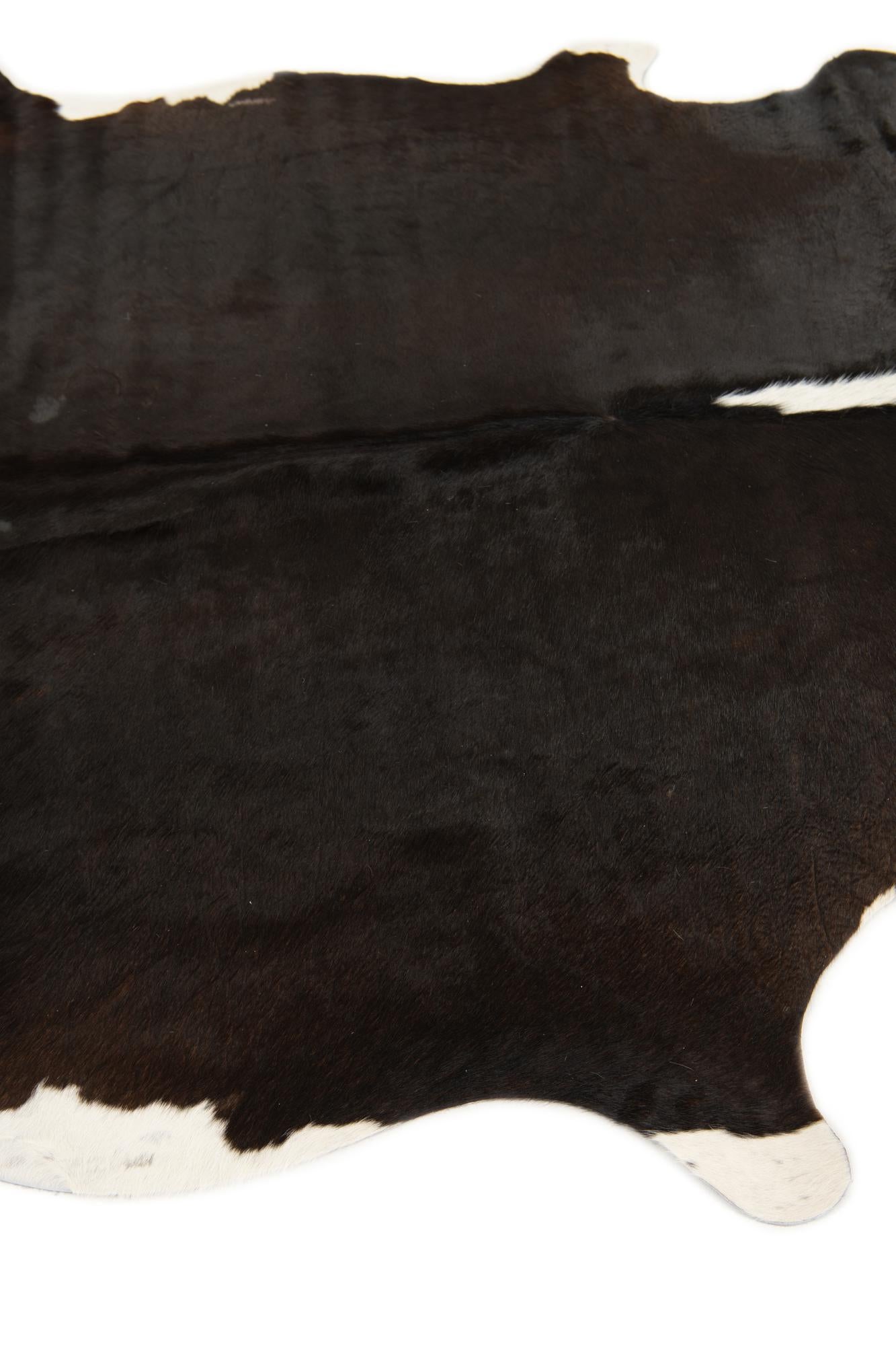 5' 10 x 6' 6 Cowhide Leather Square Rug