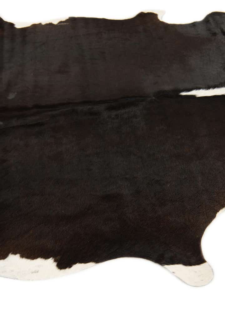 5' 10 x 6' 6 Cowhide Leather Square Rug