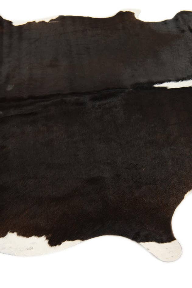 Detail image of 5' 10 x 6' 6 Cowhide Leather Square Rug