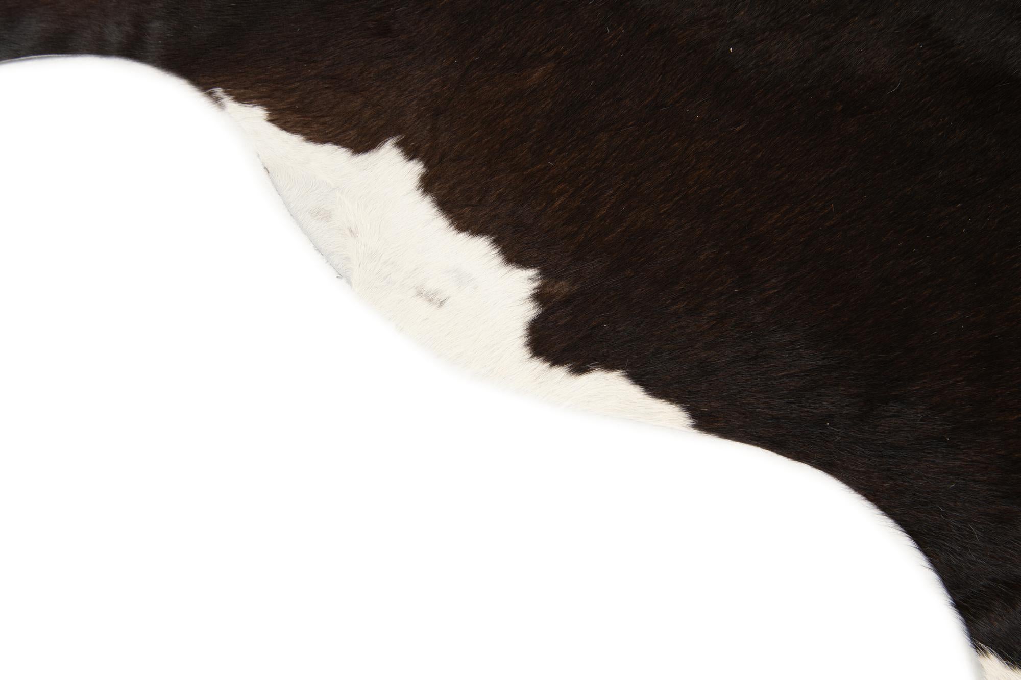 5' 10 x 6' 6 Cowhide Leather Square Rug