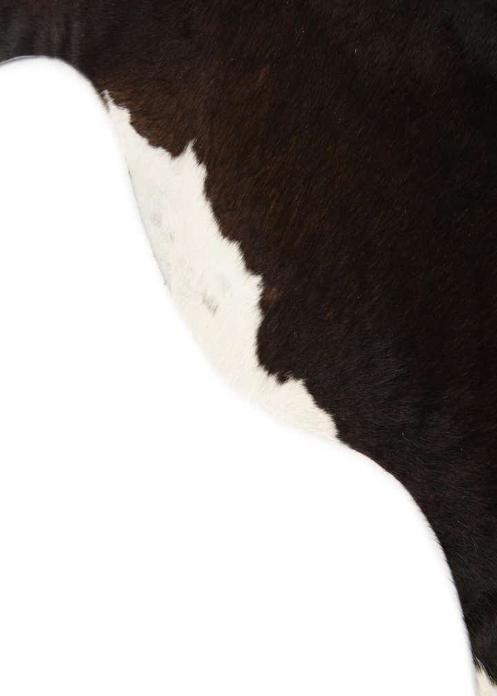 5' 10 x 6' 6 Cowhide Leather Square Rug